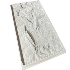 3 Forma 3d Pedra Natural Rústica Tipo Travertino Rock Face Grande 59x29cm ABS 2mm Molde Para Gesso/Cimento/Concreto IN525-B - comprar online