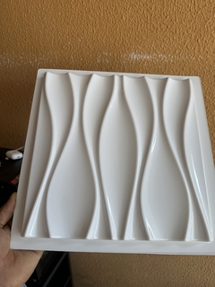 Forma 3d Gesso Ondas Mini Dunas 29x29cm ABS 1,5mm Molde Para Gesso 3d IN700 na internet