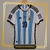 Camisa Argentina I 2022 Jogador (Final x França 2022 - Messi #10) - Branco+Azul