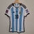 Camisa Argentina I 2022 Jogador (Final x França 2022 - Messi #10) - Branco+Azul na internet