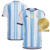 Camisa Argentina Winners I 2022 Jogador - Branco+Azul