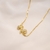 Collar Gold Doble Flower en internet