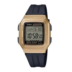 Relógio Casio Digital F-201WAM-9AVDF - Preto e Dourado