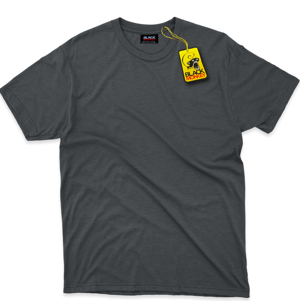 remera basica lisa gris topo
