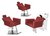Kit Salão de Beleza 2 Cadeiras Reclináveis Quadrada + 1 Lavatório Evidence Luxo - comprar online