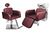 Kit Salão de Beleza 1 Cadeira Reclinável Quadrada + 1 Lavatório C/Apoio Base Inox Destak - Gil Cadeiras 