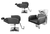Kit Salão de Beleza 2 Cadeiras Reclináveis Quadrada + 1 Lavatório Base Inox Destak - loja online