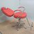 Cadeira de Cabeleireiro Topázio Reclinável Base Estrela - Vermelho - comprar online