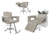 Kit Salão de Beleza 1 Cadeira Fixa + 1 Reclinável Estrela + 1 Lavatório C/Ap Moderna Inox na internet