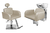 Kit Salão de Beleza 1 Cadeira Reclinável Quadrada + 1 Lavatório Base Inox Destak - comprar online