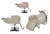 Kit Salão de Beleza 2 Cadeiras Reclináveis Quadrada + 1 Lavatório C/Apoio Base Inox Destak