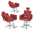 Kit Salão de Beleza Evidence Luxo 2 Cadeiras Reclináveis + 1 Fixa Base Estrela na internet
