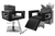 Imagem do Kit Salão de Beleza 1 Cadeira Reclinável Quadrada + 1 Lavatório C/Ap Base Inox Moderna Inox