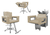 Kit Salão de Beleza 1 Cadeira Fixa + 1 Reclinável Estrela + 1 Lavatório Base Inox Moderna Inox na internet
