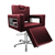 Cadeira de Cabeleireiro Moderna Inox Reclinável Com Apoio Base Estrela - Gil Cadeiras 