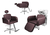 Kit Salão de Beleza 1 Cadeira Fixa + 1 Reclinável Estrela + 1 Lavatório C/Ap Base Inox Destak - loja online