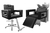 Kit Salão de Beleza 1 Cadeira Reclinável Estrela + 1 Lavatório C/Ap Base Inox Moderna Inox - loja online