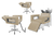 Kit Salão de Beleza 2 Cadeiras Reclináveis Estrela + 1 Lavatório C/Apoio Moderna Inox na internet