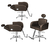 Kit Salão de Beleza Destak 2 Cadeiras Reclináveis + 1 Fixa Base Estrela na internet