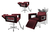 Kit Salão de Beleza 2 Cadeiras Reclináveis Estrela + 1 Lavatório C/Apoio Moderna Inox - Gil Cadeiras 