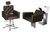 Kit Salão de Beleza 1 Cadeira Reclinável Estrela + 1 Lavatório Base Inox Evidence Luxo - loja online
