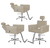 Kit Salão de Beleza Evidence Lisa 2 Cadeiras Reclináveis + 1 Fixa Base Estrela na internet