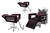 Kit Salão de Beleza 2 Cadeiras Reclináveis Estrela + 1 Lavatório C/Ap Base Inox Moderna Inox na internet