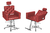 Kit Salão de Beleza Evidence Luxo 1 Cadeira Fixa + 1 Reclinável Base Estrela