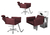 Kit Salão de Beleza 2 Cadeiras Reclináveis Estrela + 1 Lavatório Base Inox Evidence Liso - comprar online