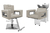 Kit Salão de Beleza 1 Cadeira Reclinável Quadrada + 1 Lavatório Moderna Inox na internet