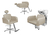 Kit Salão de Beleza 1 Cadeira Fixa + 1 Reclinável Estrela + 1 Lavatório Base Inox Destak - comprar online