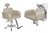 Kit Salão de Beleza 1 Cadeira Reclinável Estrela + 1 Lavatório Base Inox Destak - comprar online