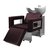 Kit Salão de Beleza 2 Cadeiras Reclináveis Quadrada + 1 Lavatório C/Ap Base Inox Moderna Inox - Gil Cadeiras 