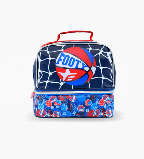 LUNCHERA FOOTY F17035 - BASKET - ROJO / AZUL