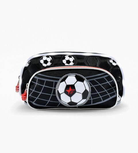 CARTUCHERA FOOTY LED - F17042 FUTBOL PELOTA COLOR - NEGRO