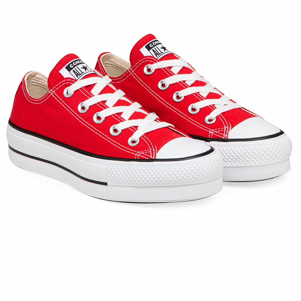 ZAPATILLAS CONVERSE CHUCK TAYLOR ALL STAR PLATAFORMA LONA ROJAS (C548059B)