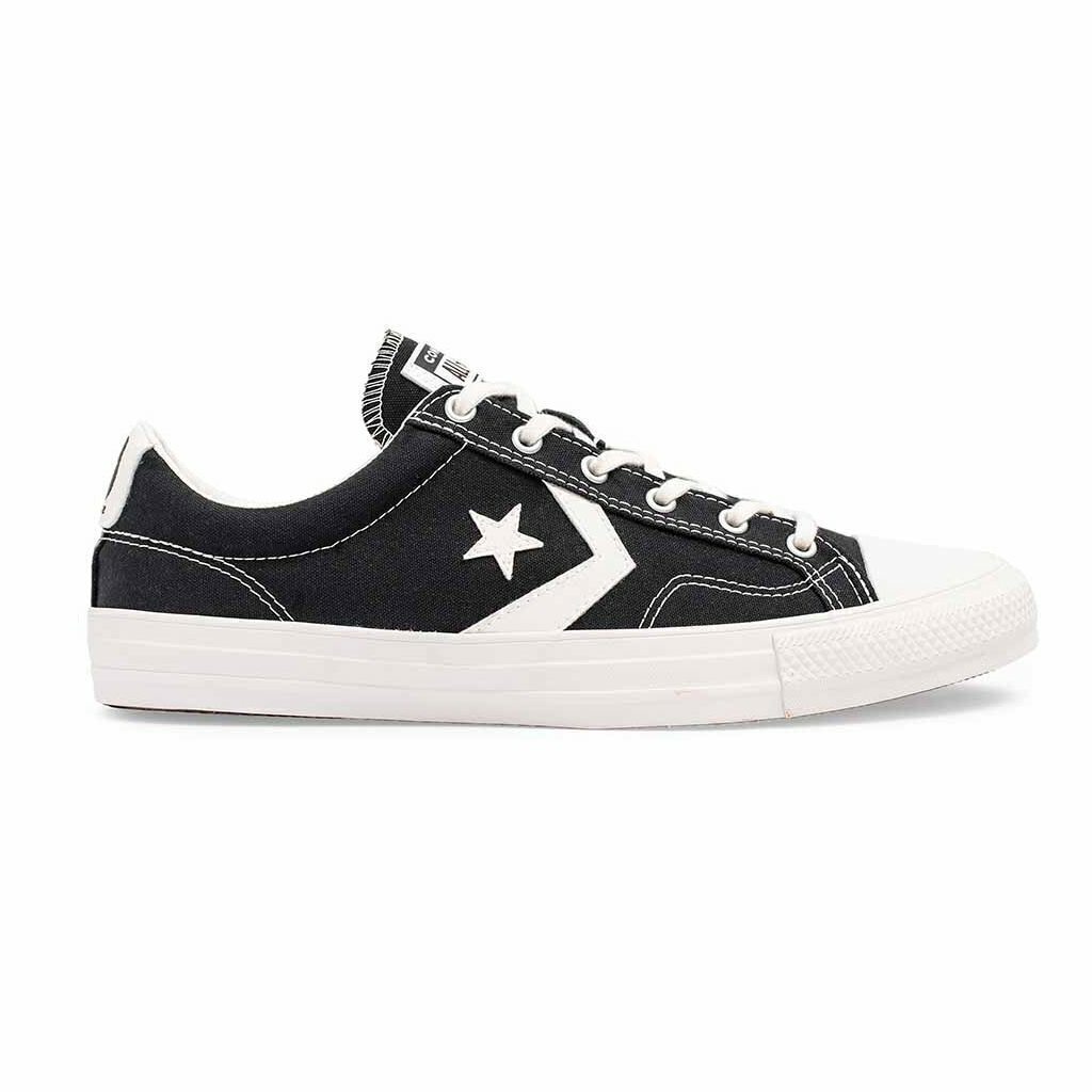 Zapatilla negra converse star 2025 player monochrome ox black