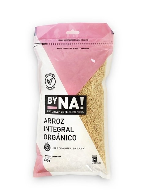 Arroz Integral Orgánico BYNA Zip Pack 600G