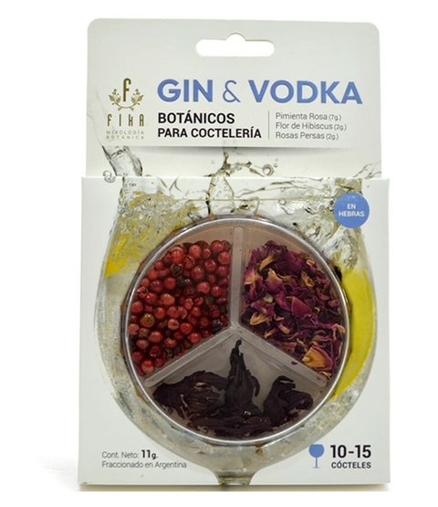 Mix para vodka & gin FIKA (pimienta rosa, flor de hibiscus y rosas persas)