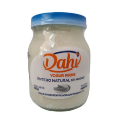 Yogur firme Entero natural Sin Azucar Dahi