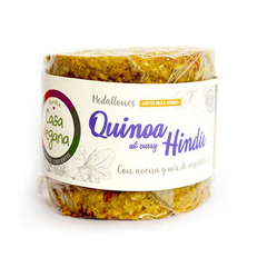 Medallones de Quinoa Al curry Hindu Casa Vegana