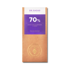 DR CACAO 70% CON ALMENDRAS Y COCO