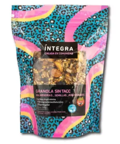 GRANOLA sin TACC Almendras, Semillas y Arandanos 250G Integra