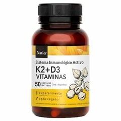 K2 + D3 Sistema Inmune Activo 50 caps NATIER