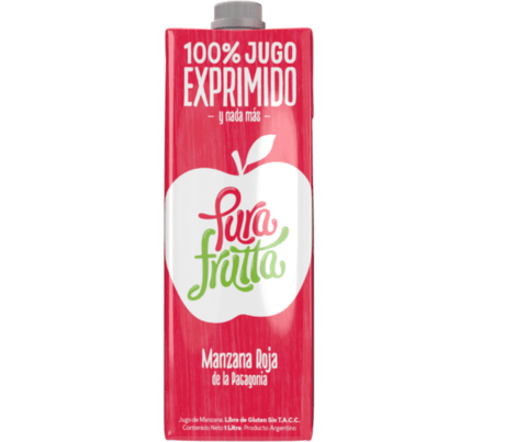 Jugo Manzana Roja 1L Pura Frutta