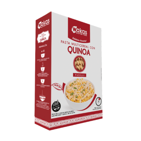 Fusilli Multicereal Quinoa Wakas Sin Tacc