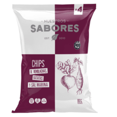 Chips de Remolacha y Batatas con Sal Marina