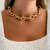 CHOKER CADEADO DOURADO CL134