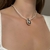 CL602 - COLAR CHOKER PÉROLA BARROCA COM PINGENTE GOTA FOLHEADO - comprar online