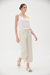 Pantalon Cropp Satinado Beige - comprar online